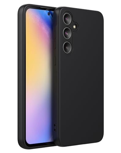 Cresee Hülle für Samsung Galaxy A55 5G, TPU Case Handyhülle mit [Kamera Schutz] [Weiche Innenschicht] Dünn Schutzhülle Stoßfest Cover für Galaxy A55, Schwarz von Cresee