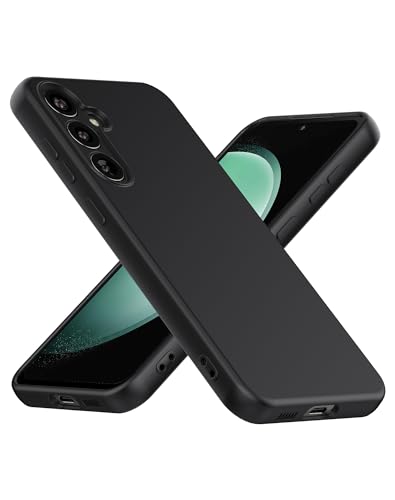 Cresee Hülle für Samsung Galaxy S23 FE (6.4 Zoll) Case Handyhülle mit [Kamera Schutz] [Weiche Innenschicht] Dünn Schutzhülle Stoßfest Cover für Galaxy S23 FE, Schwarz von Cresee