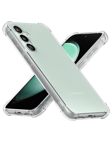 Cresee Hülle für Samsung Galaxy S23 FE (6.4 Zoll) Transparent Case Handyhülle mit Verstärkte Ecken Schutzhülle Dünn Weich Cover Stoßfest Bumper für Galaxy S23 FE, Clear von Cresee