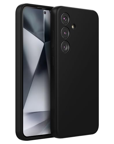 Cresee Hülle für Samsung Galaxy S24 Plus (6.7 Zoll) Silikon Case Handyhülle mit [Kamera Schutz] [Weiche Innenschicht] Dünn Schutzhülle Stoßfest Cover für Galaxy S24+, Schwarz von Cresee