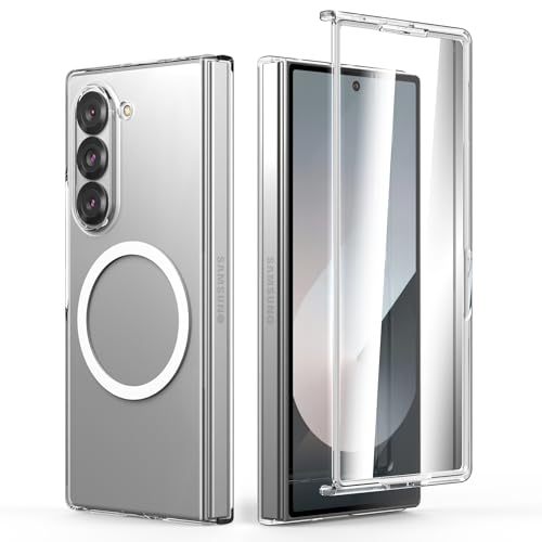 Cresee Hülle für Samsung Galaxy Z Fold 6, Case Kompatibel mit Magsafe, Integrierte Displayschutzfolie, Transparent Dünnes Hart Handyhülle Schutzhülle Cover für Galaxy Z Fold6, Clear Cresee Hülle für Samsung Galaxy Z Fold 6, Case Kompatibel mit Magsafe, Integrierte Displayschutzfolie, Transparent Dünnes Hart Handyhülle Schutzhülle Cover für Galaxy Z Fold6, Clear von Cresee