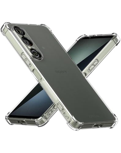 Cresee Hülle für Sony Xperia 1 VII (2025) Transparent Case Handyhülle mit Verstärkte Ecken Schutzhülle Dünn Weich Cover Stoßfest Bumper für Xperia 1 VII, Clear von Cresee