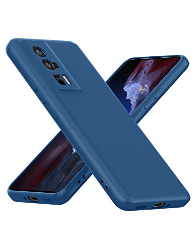 Cresee Hülle für Xiaomi Poco F5 Pro (Nicht für F5) TPU Case Handyhülle mit [Kamera Schutz] [Weiche Innenschicht] Dünn Schutzhülle Stoßfest Cover für Poco F5 Pro, Blau von Cresee