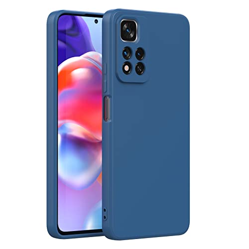 Cresee Hülle für Xiaomi Redmi Note 11 Pro+ 5G (Redmi Note 11 Pro Plus 5G) TPU Case Handyhülle mit [Kamera Schutz] [Weiche Innenschicht] Anti-Scratch Dünn Schutzhülle Stoßfest Cover, Blau von Cresee
