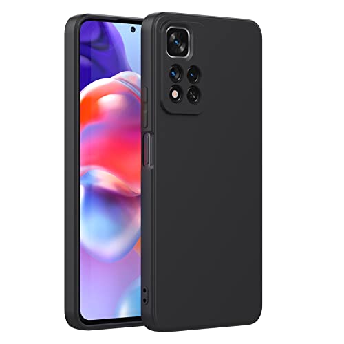 Cresee Hülle für Xiaomi Redmi Note 11 Pro+ 5G (Redmi Note 11 Pro Plus 5G) TPU Case Handyhülle mit [Kamera Schutz] [Weiche Innenschicht] Anti-Scratch Dünn Schutzhülle Stoßfest Cover, Schwarz von Cresee