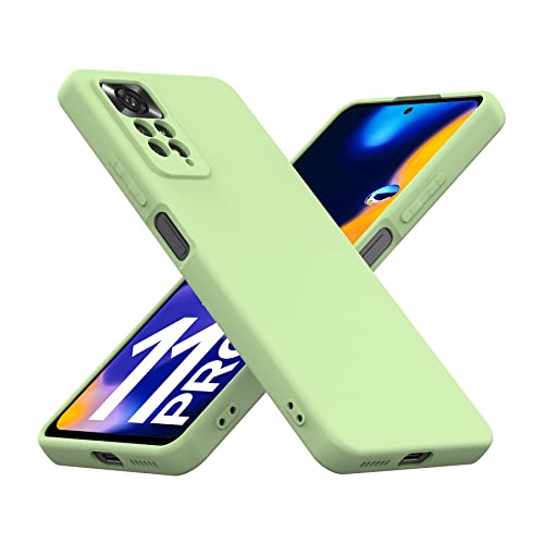 Cresee Hülle für Xiaomi Redmi Note 11 Pro 4G / Note 11 Pro 5G / Note 12 Pro 4G, TPU Case Handyhülle mit [Kamera Schutz] [Weiche Innenschicht] Dünn Schutzhülle Stoßfest Cover, Grün von Cresee