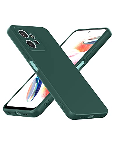Cresee Hülle für Xiaomi Redmi Note 12 4G, TPU Case Handyhülle mit [Kamera Schutz] [Weiche Innenschicht] Dünn Schutzhülle Stoßfest Cover für Redmi Note 12 4G, Grün von Cresee