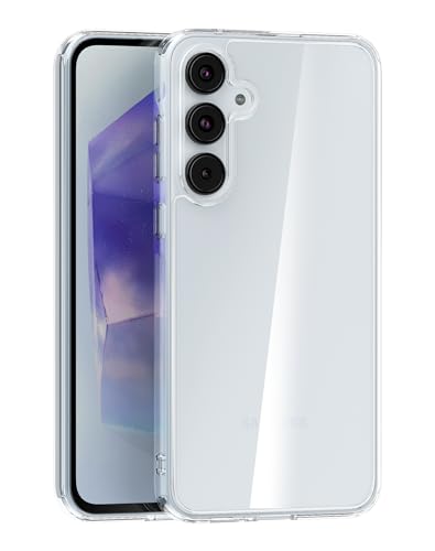Cresee Kompatibel mit Samsung Galaxy A35 5G Hülle Case, Transparent Harte Rückseite + Weiche TPU Bumper Dünn Handyhülle Stoßfest Schutzhülle für Galaxy A35, Clear von Cresee