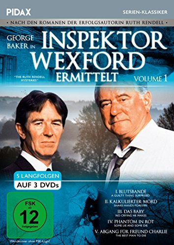 Inspektor Wexford ermittelt, Vol. 1 (The Ruth Rendell Mysteries) / Fünf spannende Langfolgen der legendären Krimiserie nach den Romanen von Ruth Rendell (Pidax Serien-Klassiker) [3 DVDs] von Crest Movies