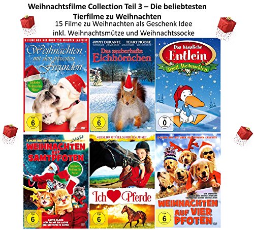 Weihnachtsfilme Collection Teil 3 - Die beliebtesten Tierfilme zu Weihnachten [6 DVDs] von Crest Movies