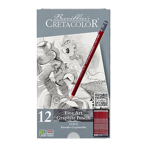 Cretacolor Graphitstift CLEOS Fine Art Graphit, 12teilig von Cretacolor