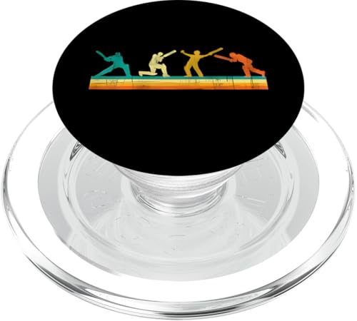 Buntes Cricket-Spiel | Cricketspieler Batsman Batting Cricketing PopSockets PopGrip für MagSafe Buntes Cricket-Spiel | Cricketspieler Batsman Batting Cricketing PopSockets PopGrip für MagSafe von Cricket Sport Lover Gifts