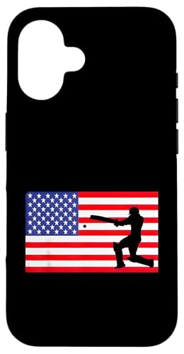 Cricket-Batsman, USA, amerikanische Flagge, Batter Hitter Hülle für iPhone 16 Cricket-Batsman, USA, amerikanische Flagge, Batter Hitter Hülle für iPhone 16 von Cricket Sport Lover Gifts