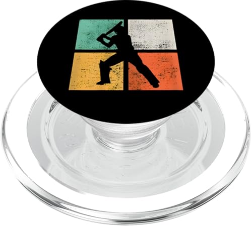 Cricket Batsman Geschenke für Spieler Trainer Retro PopSockets PopGrip für MagSafe Cricket Batsman Geschenke für Spieler Trainer Retro PopSockets PopGrip für MagSafe von Cricket Sport Lover Gifts