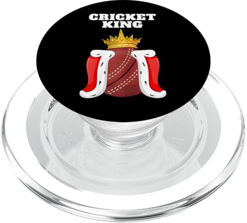 Cricket King | Herren Cricketspieler | Jungen Cricketspieler PopSockets PopGrip für MagSafe Cricket King | Herren Cricketspieler | Jungen Cricketspieler PopSockets PopGrip für MagSafe von Cricket Sport Lover Gifts