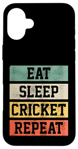 Cricket Retro Vintage Spieler Trainer Geschenke für Sportliebhaber Hülle für iPhone 16 Plus Cricket Retro Vintage Spieler Trainer Geschenke für Sportliebhaber Hülle für iPhone 16 Plus von Cricket Sport Lover Gifts