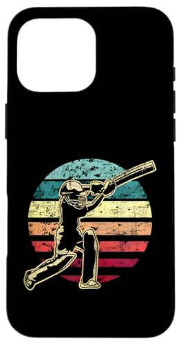 Cricket-Spiel im Retro-Stil, Vintage-Stil, Cricketspieler, Cricket-Batting Hülle für iPhone 16 Pro Max Cricket-Spiel im Retro-Stil, Vintage-Stil, Cricketspieler, Cricket-Batting Hülle für iPhone 16 Pro Max von Cricket Sport Lover Gifts
