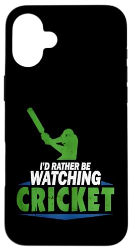 Cricket-Spieler | Cricketspieler Schiedsrichter Batsman Cricket Hülle für iPhone 16 Plus Cricket-Spieler | Cricketspieler Schiedsrichter Batsman Cricket Hülle für iPhone 16 Plus von Cricket Sport Lover Gifts