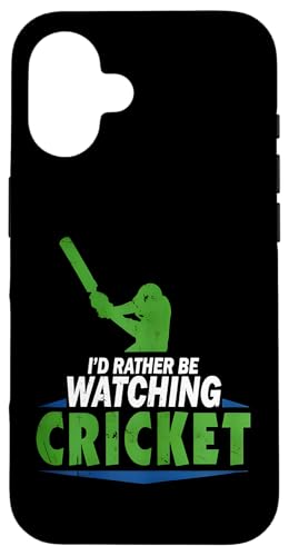 Cricket-Spieler | Cricketspieler Schiedsrichter Batsman Cricket Hülle für iPhone 16 Cricket-Spieler | Cricketspieler Schiedsrichter Batsman Cricket Hülle für iPhone 16 von Cricket Sport Lover Gifts