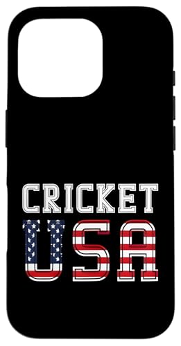 Cricket USA Amerikanische Flagge Cricketspieler Geschenke Hülle für iPhone 16 Pro Cricket USA Amerikanische Flagge Cricketspieler Geschenke Hülle für iPhone 16 Pro von Cricket Sport Lover Gifts
