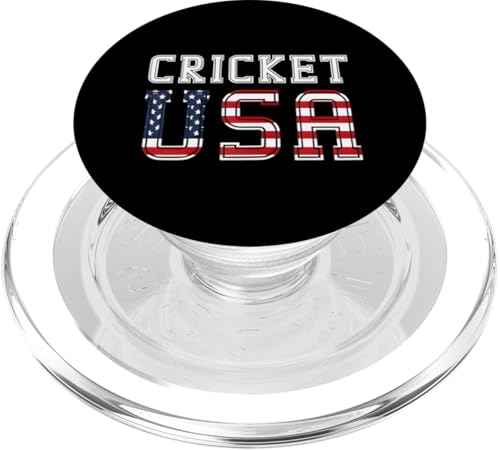 Cricket USA Amerikanische Flagge Cricketspieler Geschenke PopSockets PopGrip für MagSafe Cricket USA Amerikanische Flagge Cricketspieler Geschenke PopSockets PopGrip für MagSafe von Cricket Sport Lover Gifts