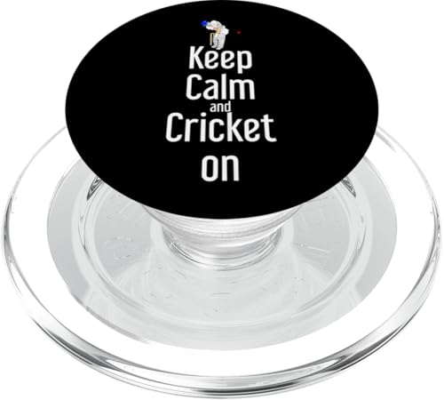 Cricketschläger Ball Batsman Keep Calm and Cricket On PopSockets PopGrip für MagSafe Cricketschläger Ball Batsman Keep Calm and Cricket On PopSockets PopGrip für MagSafe von Cricket Sport Lover Gifts