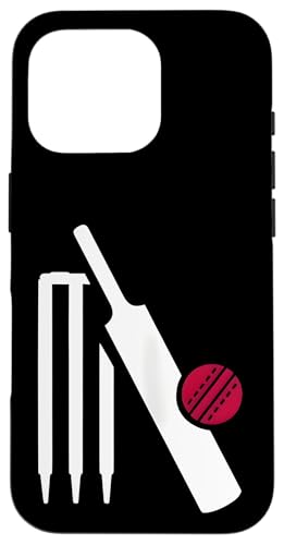 Cricketschläger-Stümpfe, Geschenke für Cricket-Liebhaber Hülle für iPhone 16 Pro Cricketschläger-Stümpfe, Geschenke für Cricket-Liebhaber Hülle für iPhone 16 Pro von Cricket Sport Lover Gifts