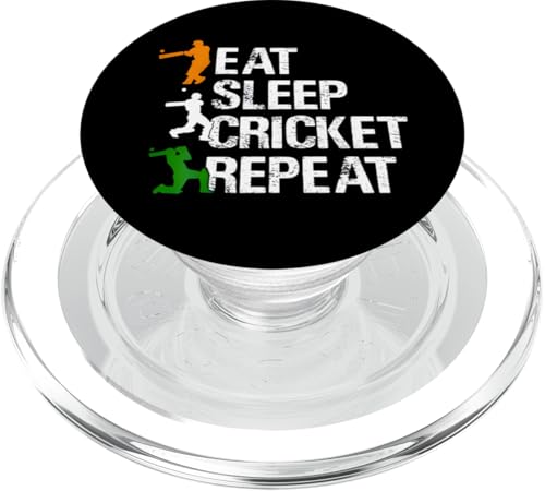 Eat Sleep Cricket Repeat | Cricketspiel Cricket PopSockets PopGrip für MagSafe Eat Sleep Cricket Repeat | Cricketspiel Cricket PopSockets PopGrip für MagSafe von Cricket Sport Lover Gifts
