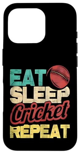 Eat Sleep Cricket Repeat | Cricketspieler Batsman Batting Bowling Hülle für iPhone 16 Pro Eat Sleep Cricket Repeat | Cricketspieler Batsman Batting Bowling Hülle für iPhone 16 Pro von Cricket Sport Lover Gifts