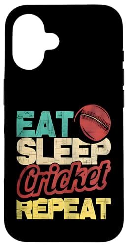 Eat Sleep Cricket Repeat | Cricketspieler Batsman Batting Bowling Hülle für iPhone 16 Eat Sleep Cricket Repeat | Cricketspieler Batsman Batting Bowling Hülle für iPhone 16 von Cricket Sport Lover Gifts