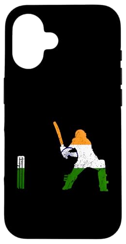Indischer Cricketspieler Batsman Wicket Cricket Match Geschenke Hülle für iPhone 16 Indischer Cricketspieler Batsman Wicket Cricket Match Geschenke Hülle für iPhone 16 von Cricket Sport Lover Gifts