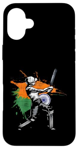 Indisches Cricket-Spiel, Cricketspieler, Batsman, Batting, Cricketing Hülle für iPhone 16 Plus Indisches Cricket-Spiel, Cricketspieler, Batsman, Batting, Cricketing Hülle für iPhone 16 Plus von Cricket Sport Lover Gifts