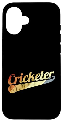 Vintage Cricketspieler Batsman Team Sport Geschenke für Cricket-Team Hülle für iPhone 16 Vintage Cricketspieler Batsman Team Sport Geschenke für Cricket-Team Hülle für iPhone 16 von Cricket Sport Lover Gifts