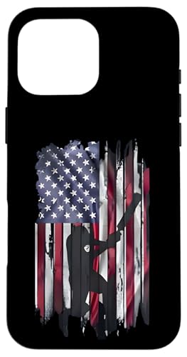 Vintage USA Amerikanische Flagge Cricketspieler Team Silhouette Hülle für iPhone 16 Pro Max Vintage USA Amerikanische Flagge Cricketspieler Team Silhouette Hülle für iPhone 16 Pro Max von Cricket Sport Lover Gifts