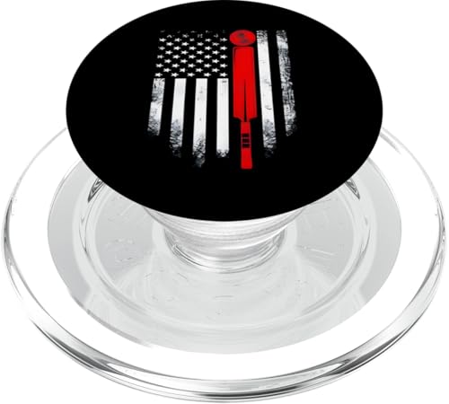 Vintage USA Cricket Amerikanische Flagge Cricketspieler patriotisch lustig PopSockets PopGrip für MagSafe Vintage USA Cricket Amerikanische Flagge Cricketspieler patriotisch lustig PopSockets PopGrip für MagSafe von Cricket Sport Lover Gifts
