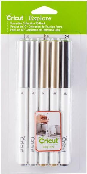 Cricut 2003769. Produktfarbe: Mehrfarben. Schreibfarben: Schwarz, Gold, Silber. Anzahl enthaltener Produkte: 10 Stück(e) (2003769) von Cricut