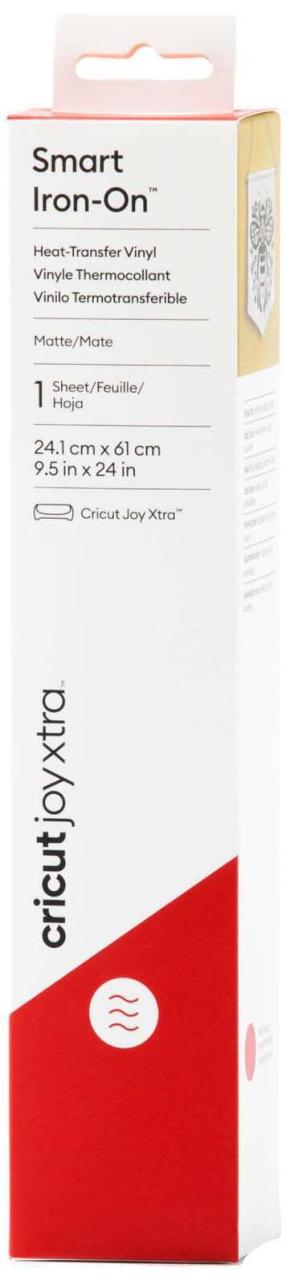 Cricut Aufbügelfolie 24.1 cm x 60.9 cm rot matt von Cricut