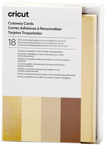 Cricut Cut-Away Cards Neutrals R10 Kartenset Grau, Khaki, Creme Cricut Cut-Away Cards Neutrals R10 Kartenset Grau, Khaki, Creme von Cricut