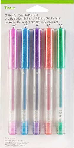 Cricut Explore/Maker Medium Point Gel 5-Pack Glitter Brights Stiftset Glitzereffekt, Rot, Grün, Ros Cricut Explore/Maker Medium Point Gel 5-Pack Glitter Brights Stiftset Glitzereffekt, Rot, Grün, Ros von Cricut