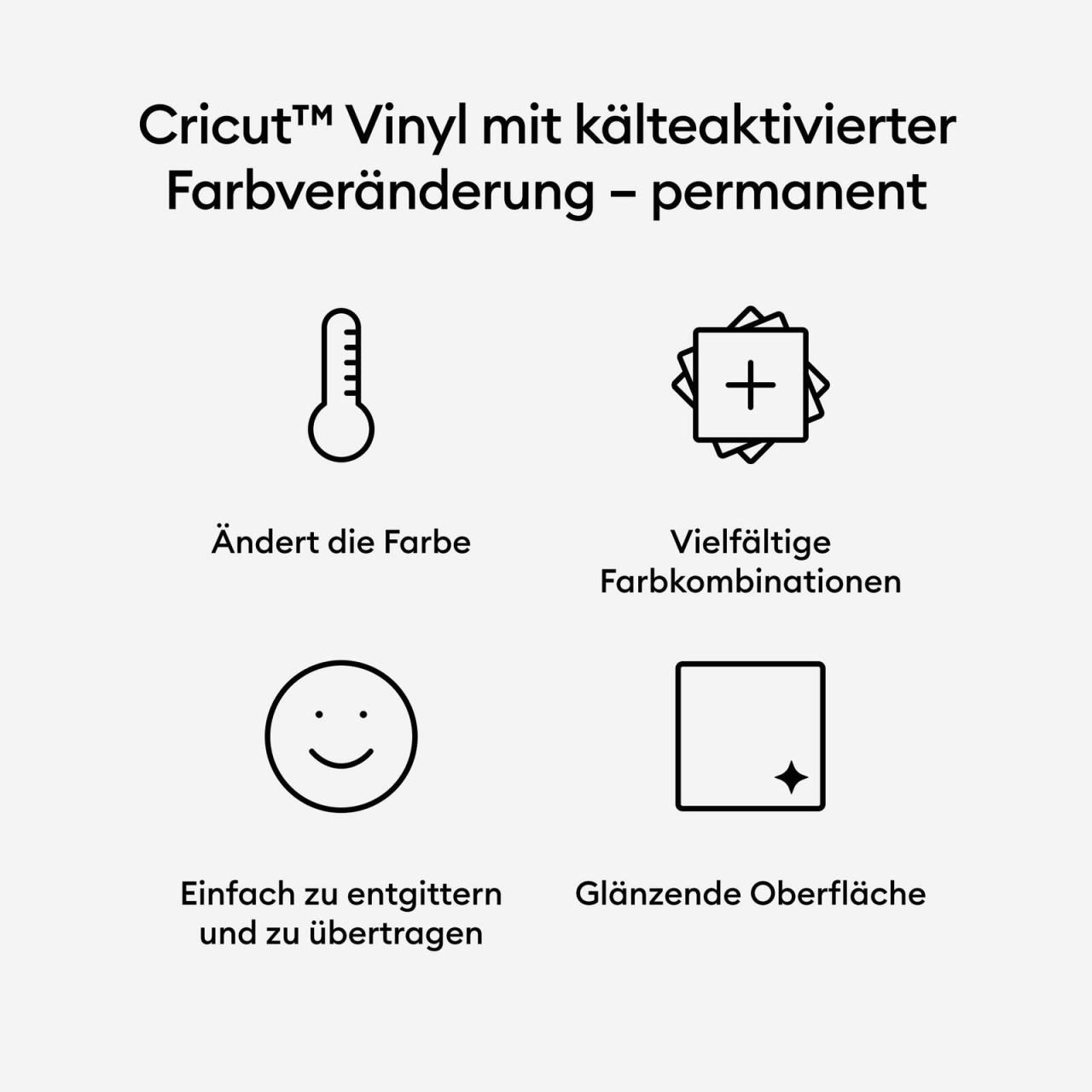 Cricut Farbverändernde Vinylfolie permanent 30.5 cm x 61 cm lila von Cricut