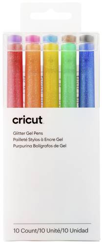 Cricut Glitzer Gel 0,8mm, 10er Stiftset Blau, Gelb, Orange, Grün, Rot, Schwarz, Braun, Hellblau, Ro Cricut Glitzer Gel 0,8mm, 10er Stiftset Blau, Gelb, Orange, Grün, Rot, Schwarz, Braun, Hellblau, Ro von Cricut