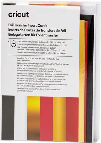Cricut Insert Cards FOIL Royal Flush R10 Kartenset Weiß, Schwarz, Rot (2009479) von Cricut