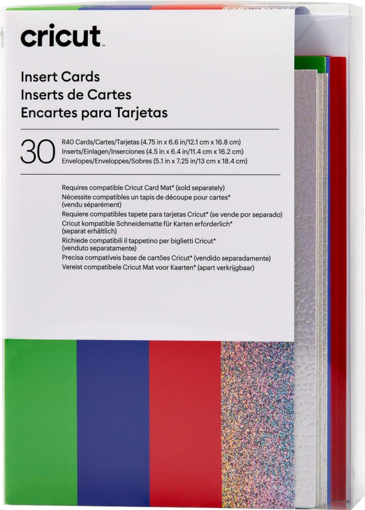 Cricut Insert Cards Rainbow R40 Kartenset Rot, Blau, Grün (2009471) von Cricut