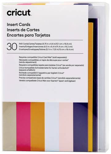 Cricut Insert Cards Sensei R40 Kartenset Tulpenblau, Puder von Cricut
