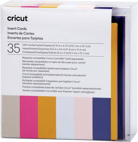 Cricut Insert Cards Sensei S40 Kartenset Tulpenblau, Puder von Cricut