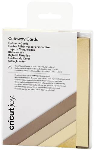 Cricut Joy™ Cutaway Cards Kartenset Braun, Hellbraun, Beige, Gold von Cricut