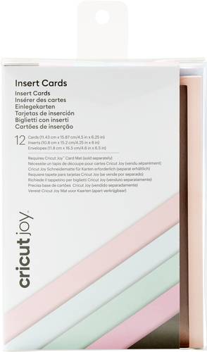 Cricut Joy Insert Cards Kartenset Mehrfarbig, Pastell von Cricut
