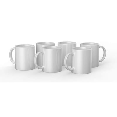 Cricut Keramikbecher-Rohling, Weiß – 425 ml (15 oz.) (6 Stück) von Cricut