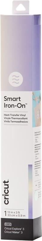 Cricut Smart Iron-On Holographic. Produkttyp: Hitzebeständige Vinylrolle, Produktfarbe: Blau, Färbung: Muster. Breite: 330 mm, Länge (mm): 900 mm (2008680) von Cricut