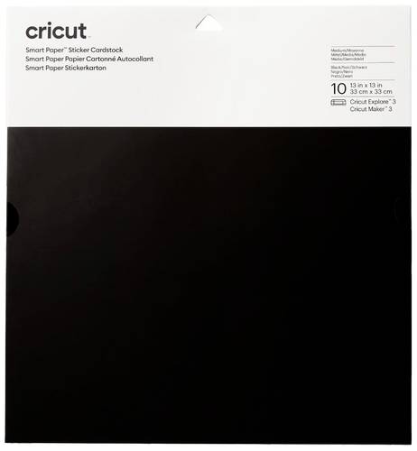 Cricut Smart Paper™ Farbkarton Schnittbreite 30.5cm Schwarz von Cricut
